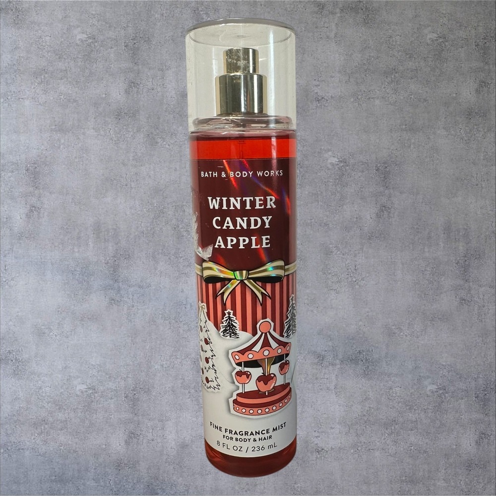 New Bath & Body Works Winter Candy Apple Fragrance Mist‎ 8oz Red Spray